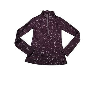 Under Armour Shirt Womens sz small Purple Pullover Quarter Zip Workout Athletic